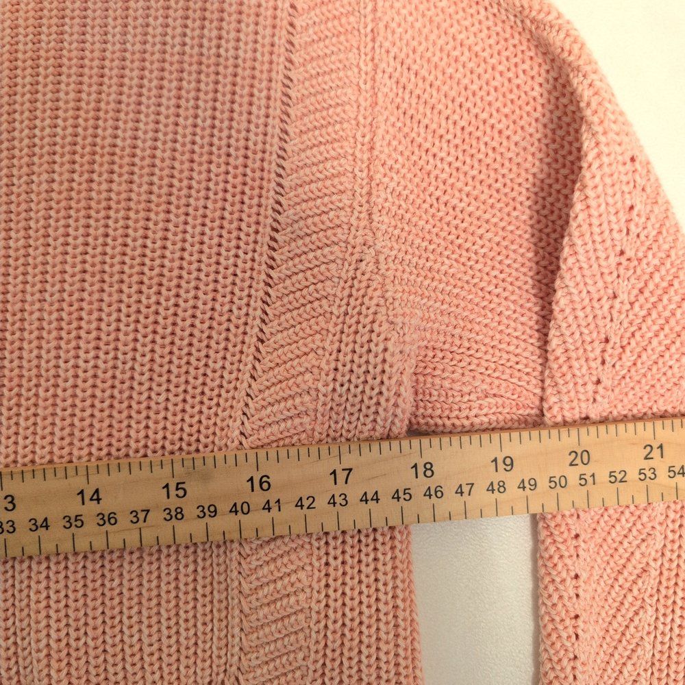 Soaked in Luxury Pink Mock-Neck Ribbed Sweater - Size S - Picture 7 of 9